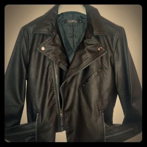 Jill blaze saintBiker Jacket Faux laurent Leather